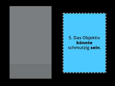 Aspekte B1.2 [K8 M3] Ihre neue Kamera funktioniert nicht. Woran könnte das liegen?