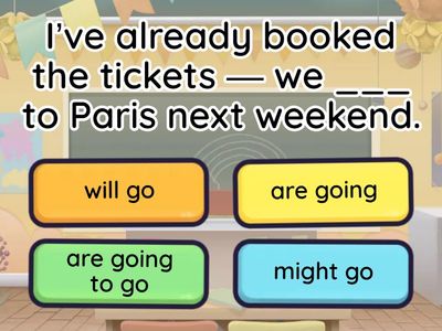 SO Inter. (3rd ed.) Speaking about future.