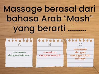 Assesment massage wajah