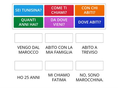 ITA A1 - Presentarsi - Domande e risposte