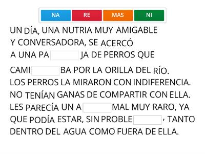 UNA NUTRIA AMIGABLE 1ºBB22 LSFA