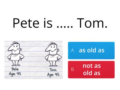 Comparatives as... as / not as ... as