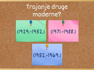 Druga moderna i rečenica ispit