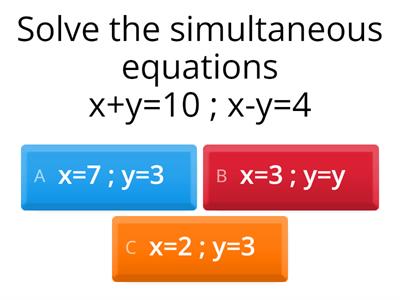 Solving simultaneous equations COPY