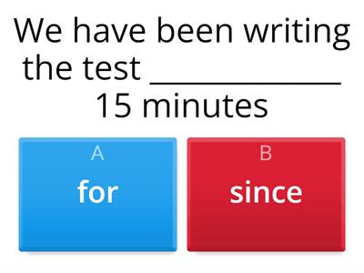 Form 7 Unit 3 Present Perfect Continuous FOR/Since