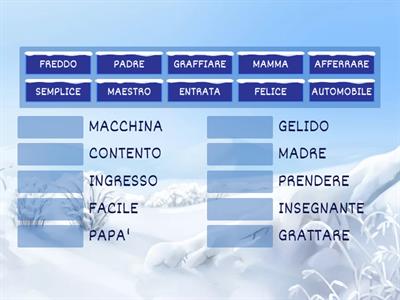 Trova il suo sinonimo