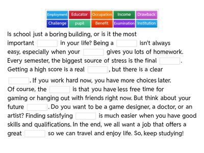 School and Your Future -G