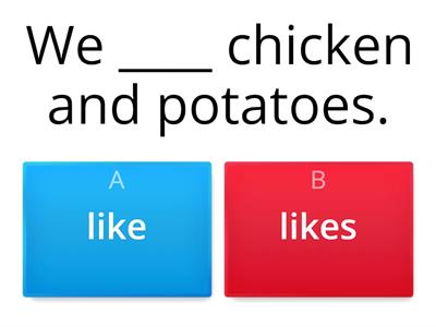 Like / likes + Do / does