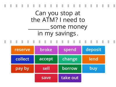 Money vocabulary