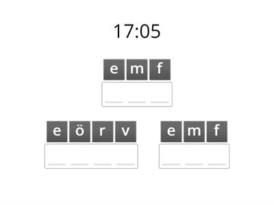 Klockan - Anagram