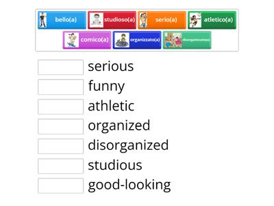 Kreyco Aggetivi di personalità e aspetto