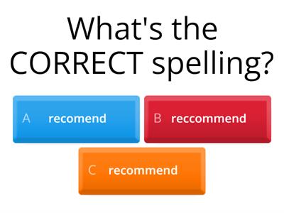 Spelling test 2