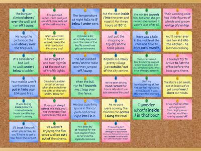 7B Prepositions of place and movement