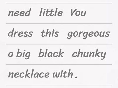 RM B2 U4A Order of adjectives