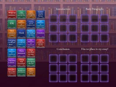  Informative Essay Sort