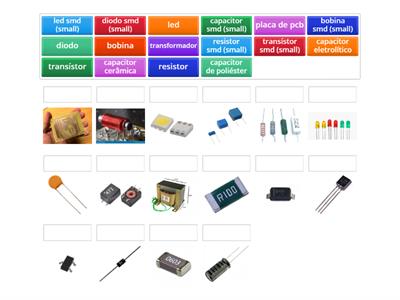 Identifique os componentes eletrônicos 