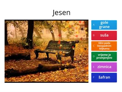 Godišnja doba - ponavljanje, 1.razred