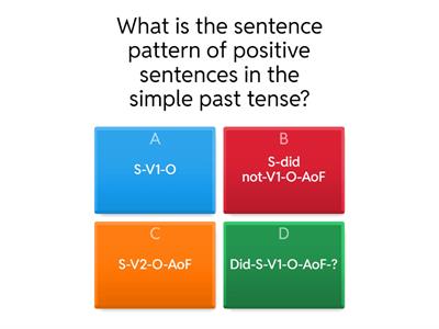 Simple Past Tense Questions