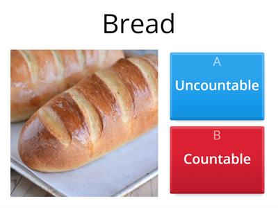 Countable or uncountable food/ drink