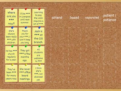 Outcomes Unit 1 Vocabulary