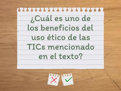 USO ETICO DE LAS TICS EN LA EDUCACIÓN