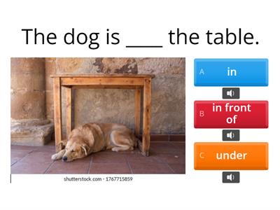 Prepositions of Place