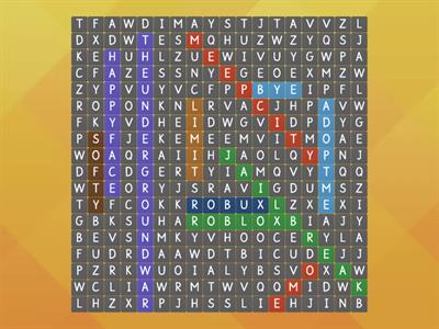 Word Search Roblox alike