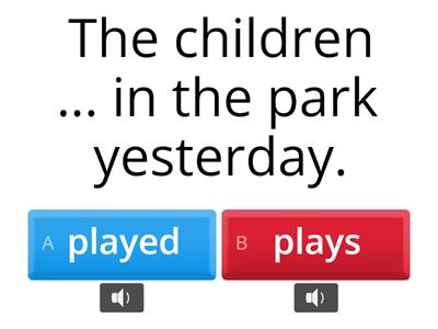 Past Simple Regular Verbs  