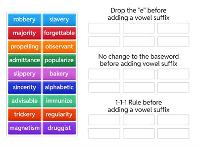 Wilson 10.5 Adding Vowel Suffixes