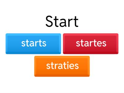 Present Simple spelling rules