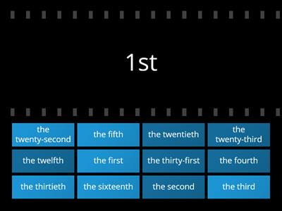 ORDINAL NUMBERS 