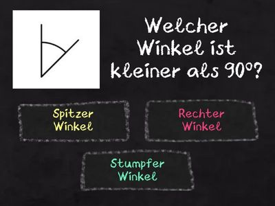 Winkelarten Zuordnungsübung