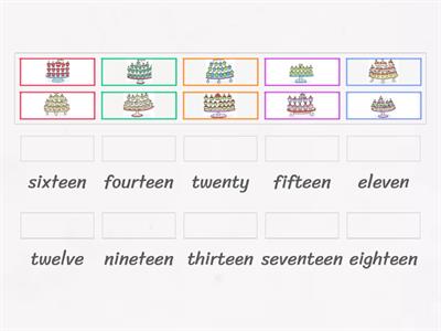 Numbers - counting 11-20