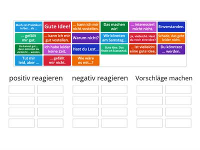 Klasse A2 Vorschläge