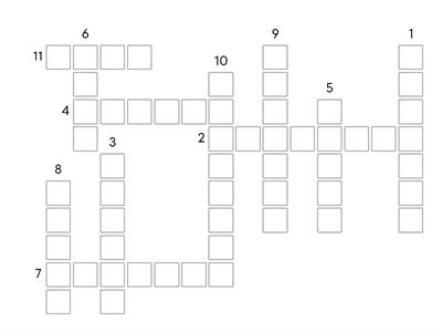 Музыкальные инструменты кроссворд