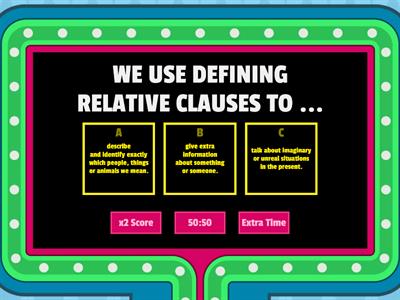 RELATIVE CLAUSES