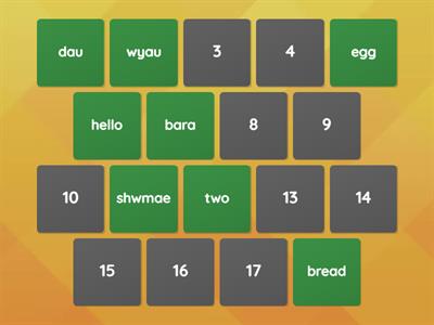 welsh matching pairs