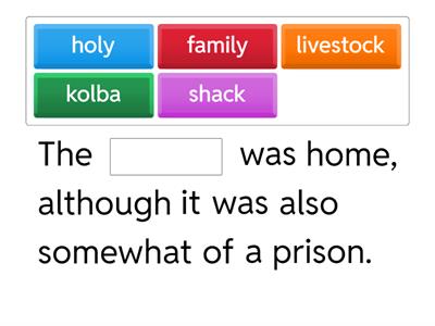 A thousands Splendid Suns Vocabulary List#1 AHS