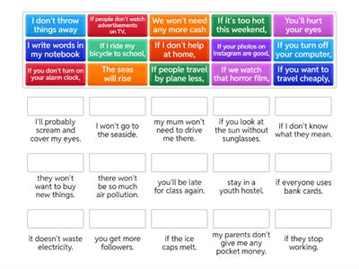Get Involved A2+ Unit 5 Conditional puzzle