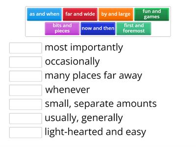 BINOMIAL PAIRS - UNIT 1 - C1.1. - LIFE ADVANCED