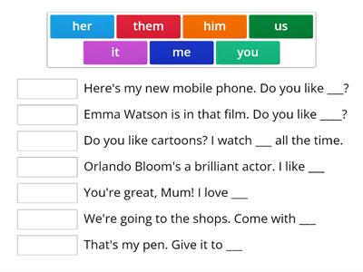 Object pronouns