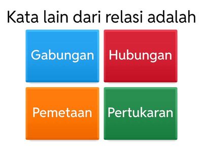 RELASI DAN PENYAJIANNYA