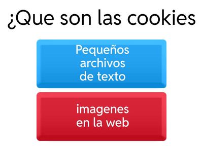 cuestionario sobre las cookies, funciones y sintasis