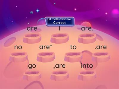 Tricky word whack a mole