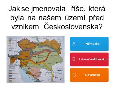 Vznik Československa (3. třída)