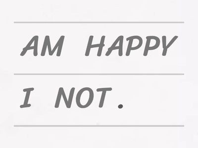 Verb BE negatives and questions