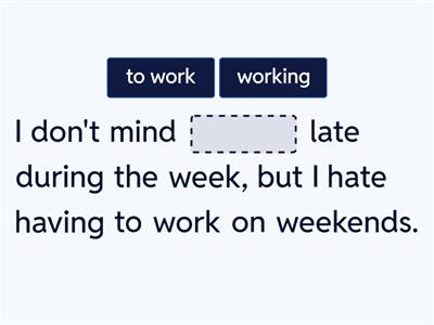 Verb Patterns (SMART)