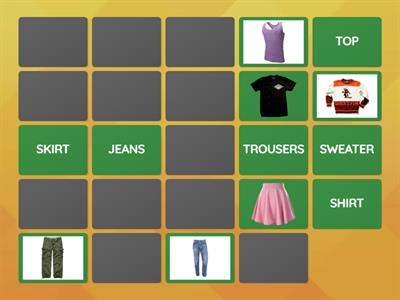 CLOTHES - MEMORY GAME