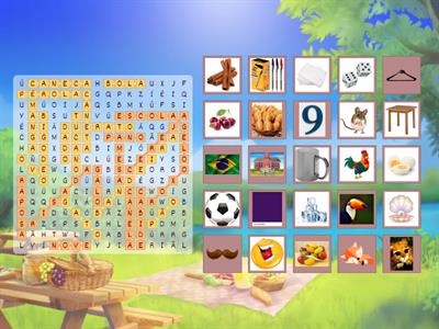 Ache as palavras de acordo com as Dicas