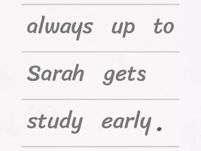 Sentences with adverbs of frequency